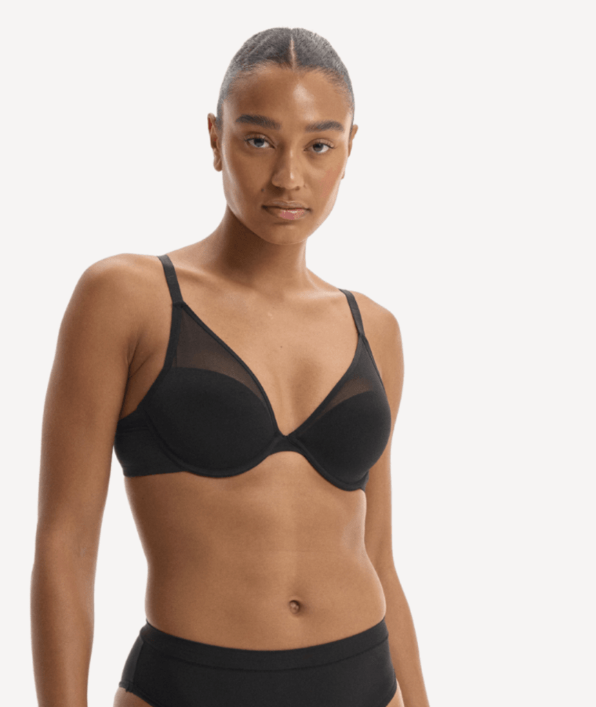 Nala Mesh Moment Underwire Bra - Licorice 