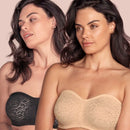 Wacoal Halo Lace Strapless Bra 2 Pack - Nude/Black