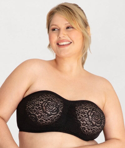 Wacoal Halo Lace Strapless Bra - Black Bras 