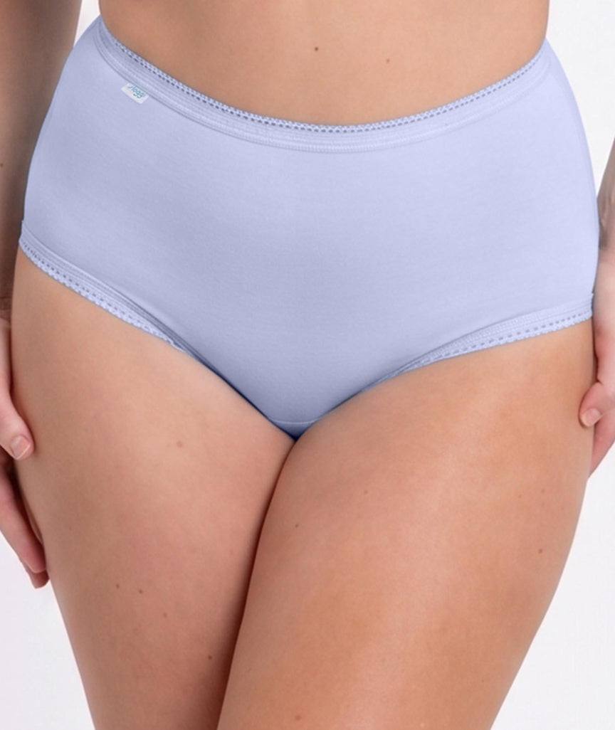 Sloggi Maxi 2 Pack Brief - Pure Blue/Lilac 
