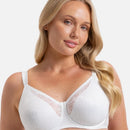 Triumph Lacy Minimizer Bra - White