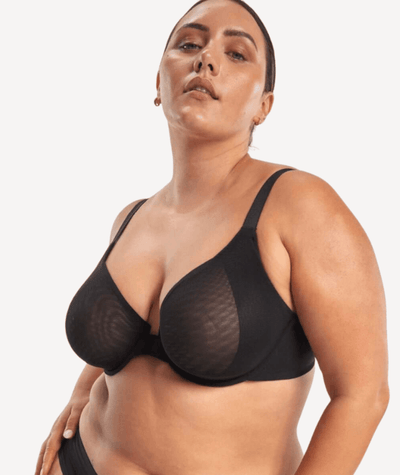 Nala Mesh Underwire Bra - Licorice – 10D