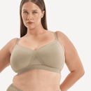 Nala Padded Support Wirefree Bralette Bra - Porcini Mushroom