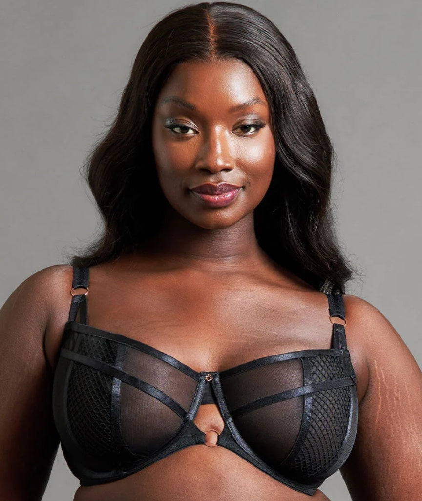 Scantilly Friction Balcony Bra - Black 