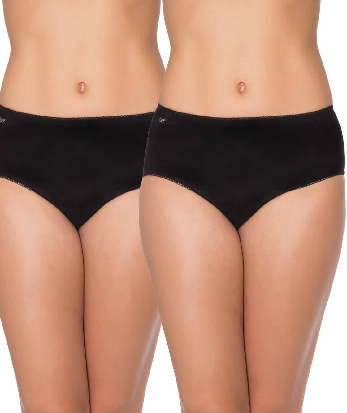 Sloggi Hipster 2 Pack - Black Knickers 