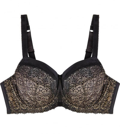 Fayreform Delicate Lace Underwire Bra - Black/Cream Tan Bras 