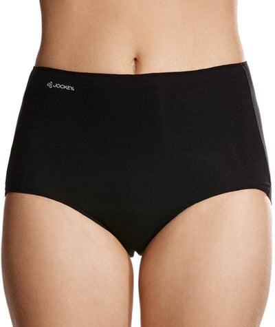 Jockey No Panty Line Promise Next Generation Cotton Full Brief - Black Knickers 