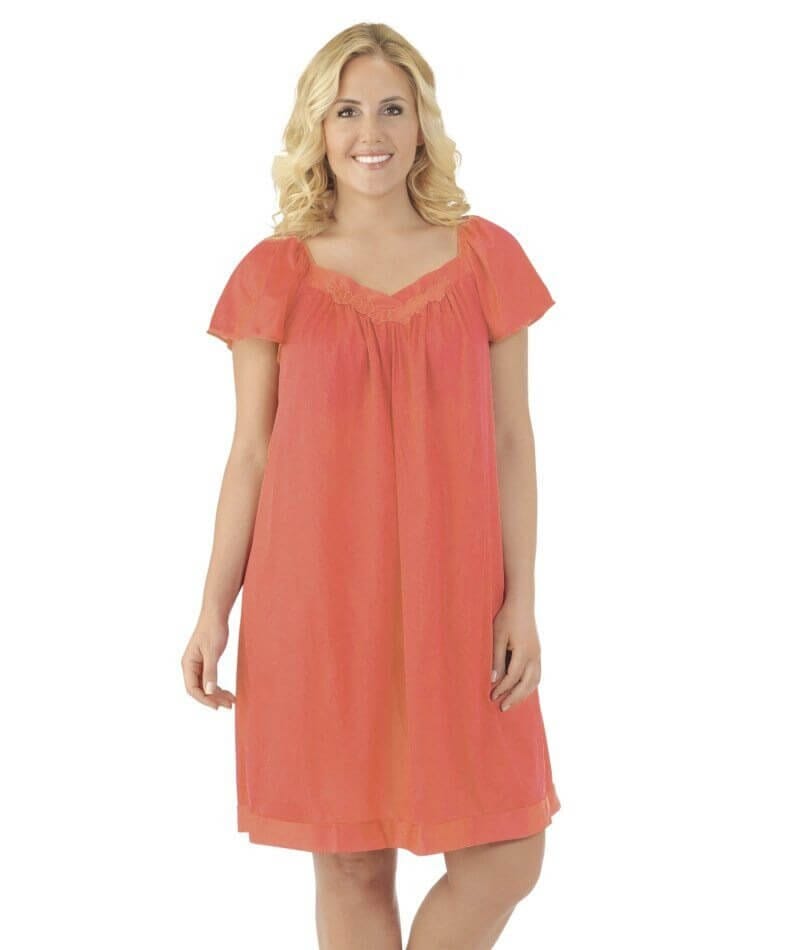 Exquisite Form Flutter Sleeve Gown - Passion Sleep  