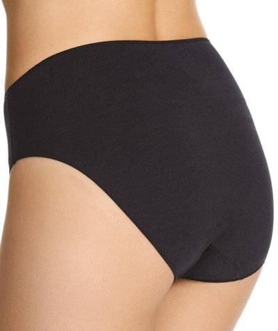 Jockey No Panty Line Promise Bamboo Naturals Hi Cut Brief - Black Knickers 