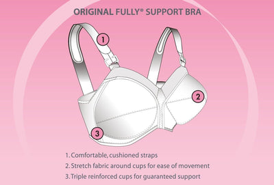 Exquisite Form Fully Original Wirefree Support - White Bras 