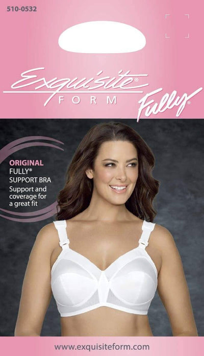 Exquisite Form Fully Original Wirefree Support - White Bras 