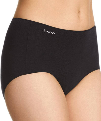 Jockey No Panty Line Promise Bamboo Naturals Full Brief -Black Knickers 