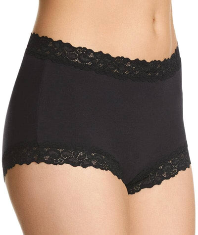 Jockey Parisienne Cotton Full Brief - Black Knickers 