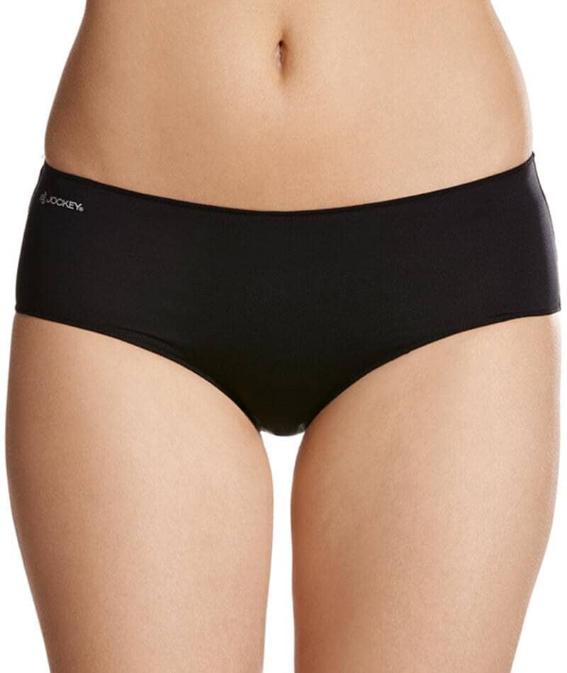 Jockey No Panty Line Promise Next Generation Microfibre Boyleg - Black Knickers 