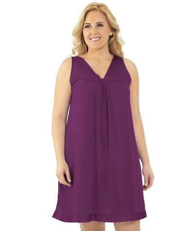 Exquisite Form Short Gown Plus - Amaranth Sleep 