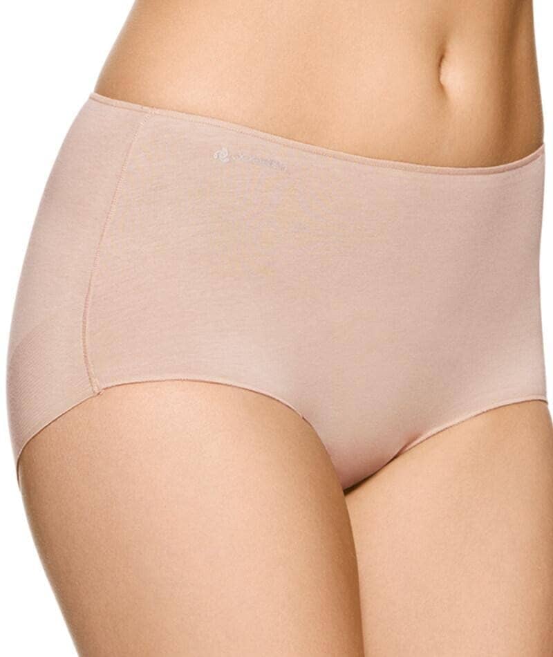 Jockey No Panty Line Promise Next Generation Cotton Full Brief - Silk Beige Knickers 