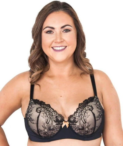 Lady Emprezz Rizzo Padded Shaping Bra - Black/Nude Bras 