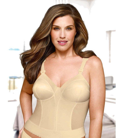 Exquisite Form Fully Back Close Longline Wirefree Bra - Beige Bras 