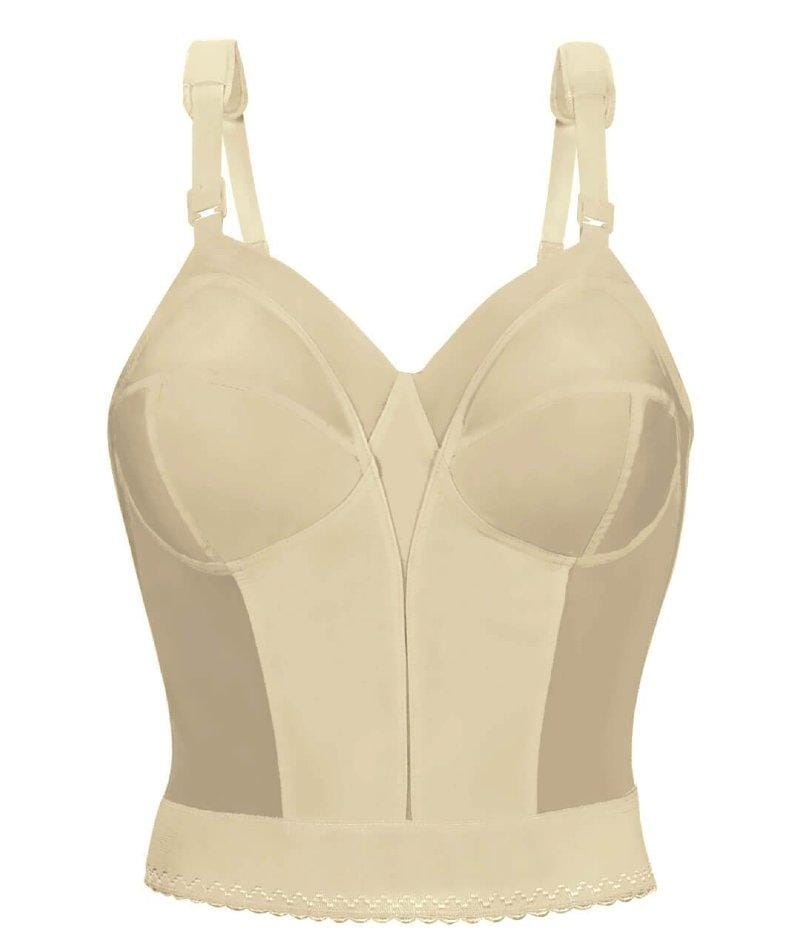 Exquisite Form Fully Back Close Longline Wirefree Bra - Beige Bras 