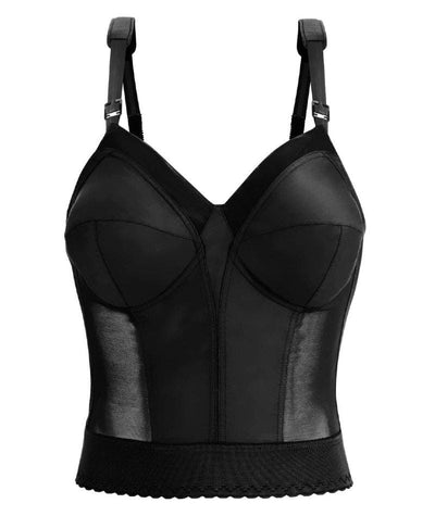 Exquisite Form Fully Back Close Longline Wirefree Bra - Black Bras 