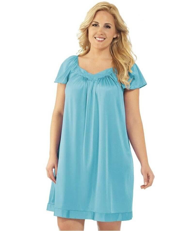 Exquisite Form Flutter Sleeve Gown - Ocean Haze Sleep 