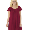 Exquisite Form Flutter Sleeve Gown - Sangria