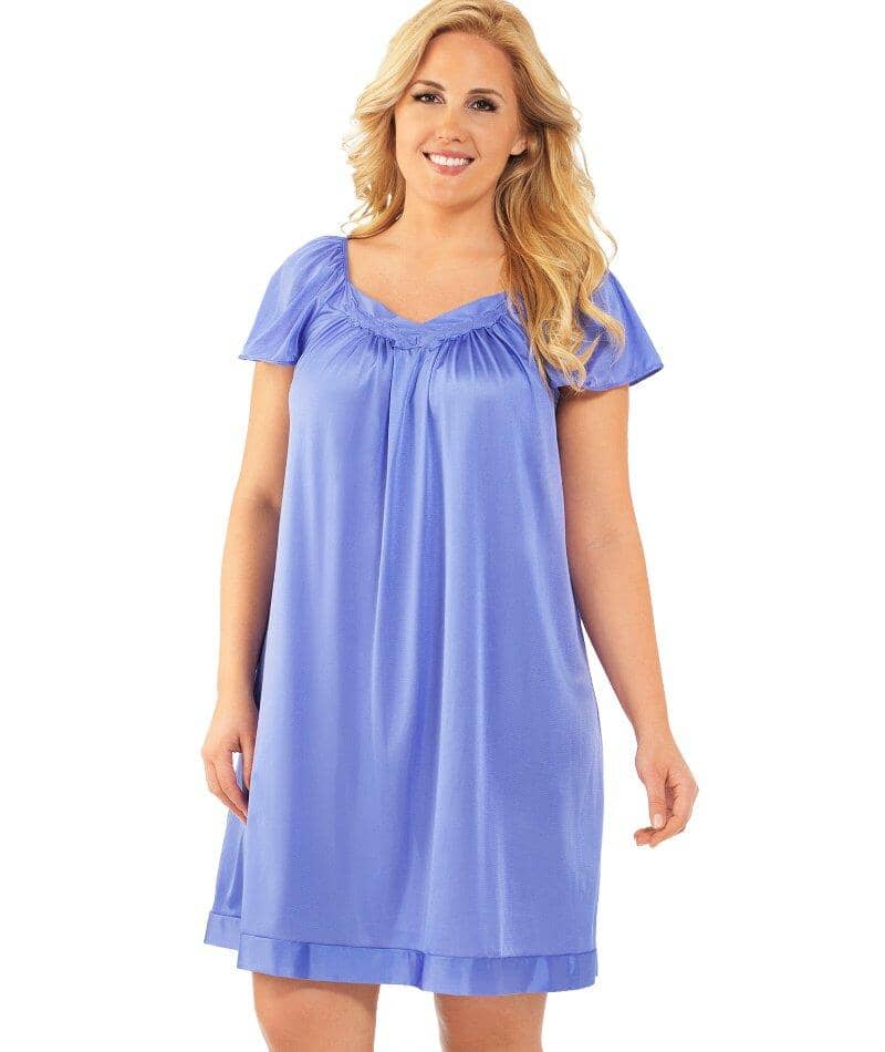 Exquisite Form Flutter Sleeve Gown - Victory Violet Sleep  