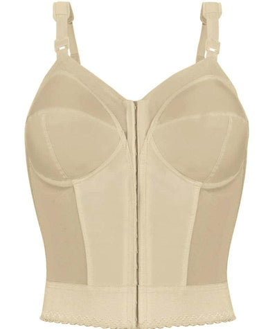 Exquisite Form Fully Front Close Longline Wirefree Posture Bra - Beige Bras 