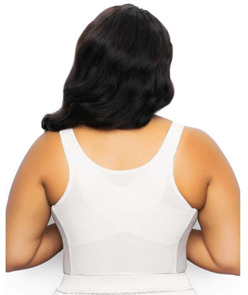 Elila Women's Plus Size Back-Hook Longline Posture Bra, With