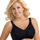 Exquisite Form Fully Side Shaping Wire-Free Bra With Floral - Black