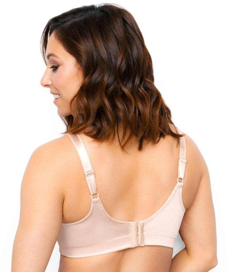 Exquisite Form Fully Side Wirefree Shaping Bra With Floral - Rose Beige Bras 