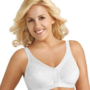 Exquisite Form Fully Side Shaping Wire-Free Bra With Floral - White