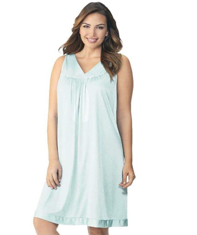 Exquisite Form Short Gown Plus - Azure Mist Sleep  