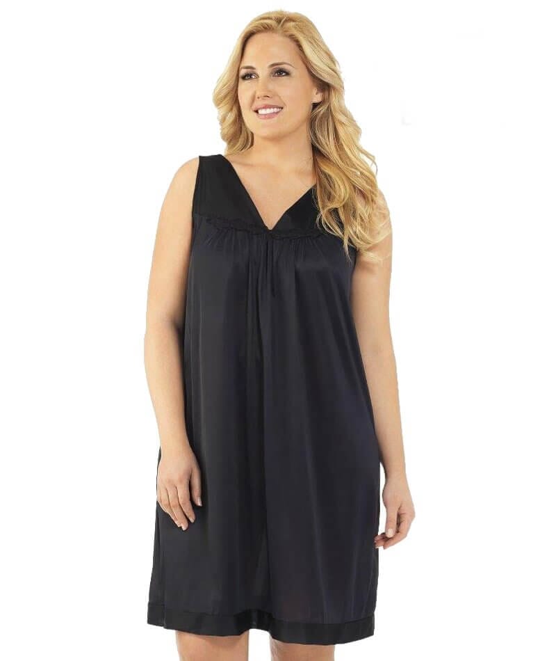 Exquisite Form Short Gown Plus - Midnight Black Sleep  