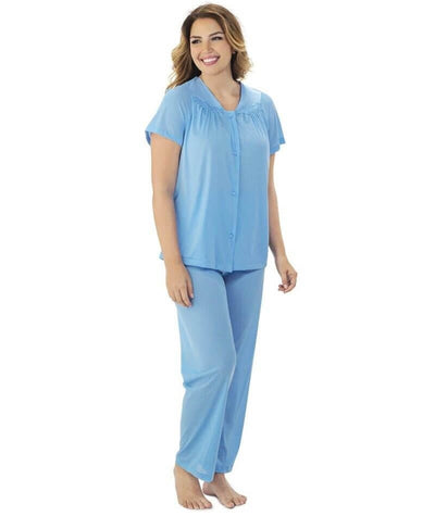Exquisite Form Short Sleeve Pajamas Plus - Purity Blue Sleep 