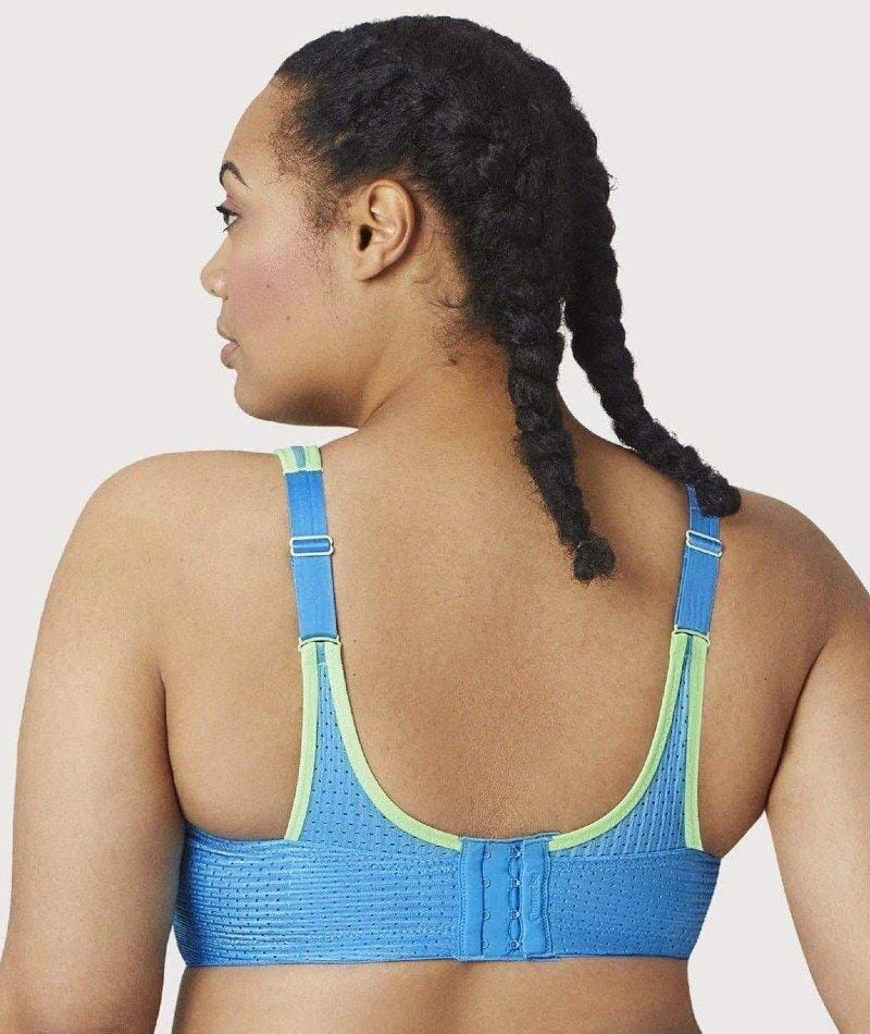 Glamorise Custom Control Wirefree Sports Bra - Blue/Green Bras 