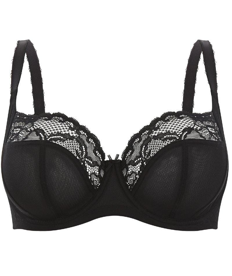 Panache Jasmine Underwired Balconnet Bra - Black Bras 