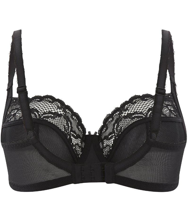 Panache Jasmine Underwired Balconnet Bra - Black Bras 