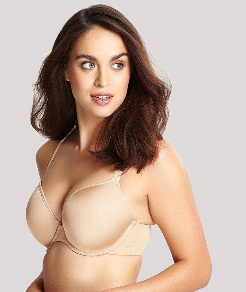 Panache Porcelain Elan Plunge Moulded Underwired T-Shirt Bra - Nude Bras 