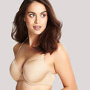 Panache Porcelain Elan Plunge Moulded Underwired T-Shirt Bra - Nude