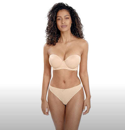 Freya Deco Underwired Moulded Strapless Bra - Nude Bras 