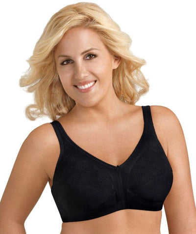 Exquisite Form Fully Side Wirefree Shaping Bra With Floral - Black Bras 