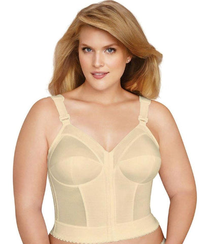 Exquisite Form Fully Front Close Longline Wirefree Posture Bra - Beige Bras 