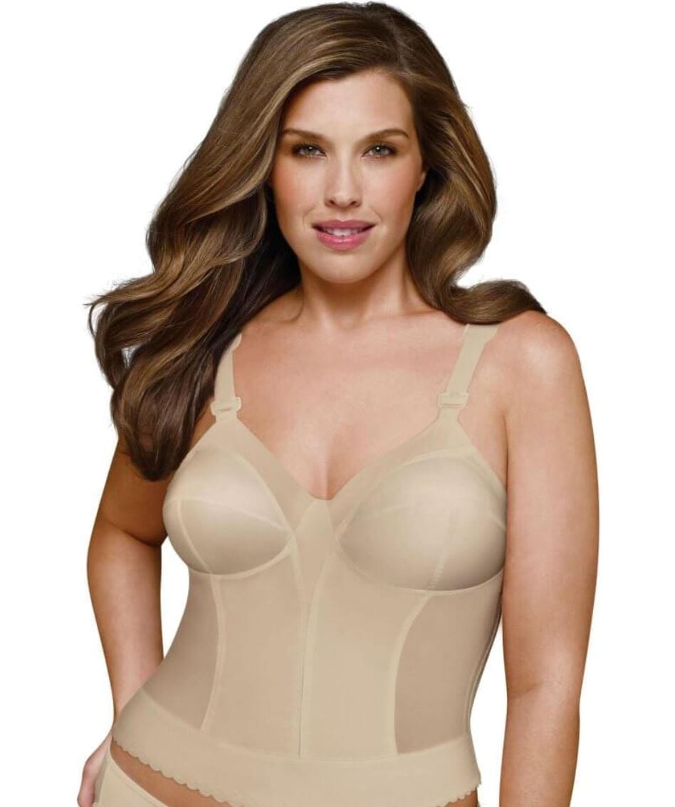 Exquisite Form Fully Back Close Longline Wirefree Bra - Beige Bras 