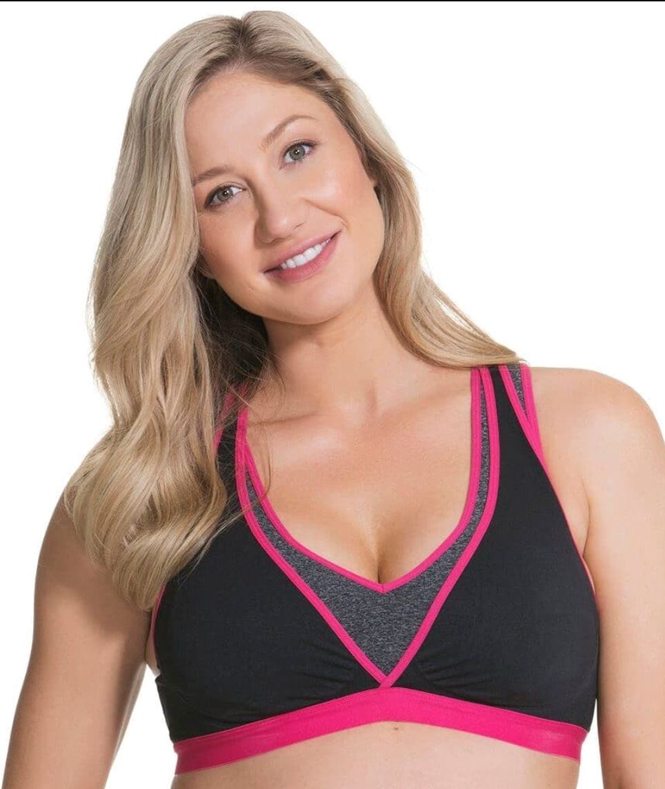 Cake Maternity Lotus Yoga & Hands Free Pumping B-F Cup Wirefree Bra - Fuchsia Bras 