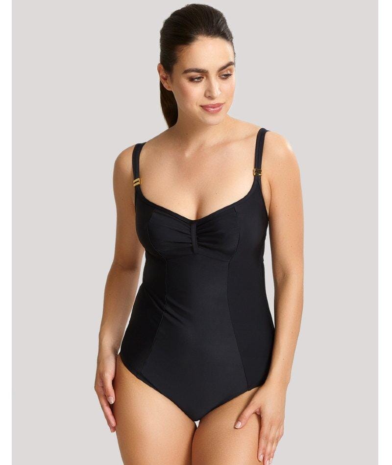 Panache Swimwear Anya Riva Balconnet Underwired Swimsuit - Black Swim  