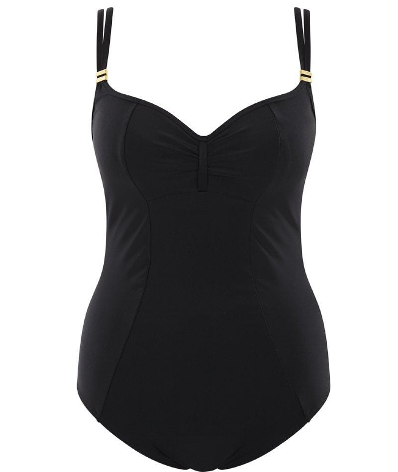 Panache Swimwear Anya Riva Balconnet Underwired Swimsuit - Black Swim 