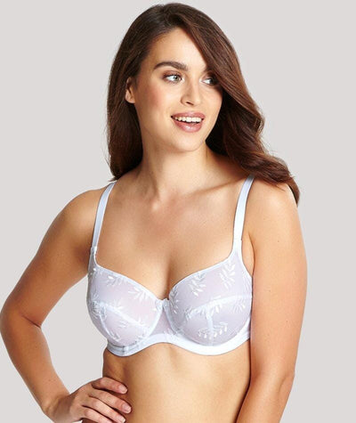 Panache Tango Underwired Balconnet Bra - White Bras 