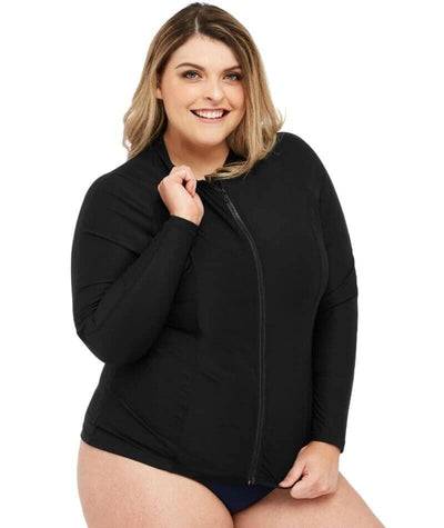 Artesands Hues Long Sleeve Sunsafe Top - Black Swim 