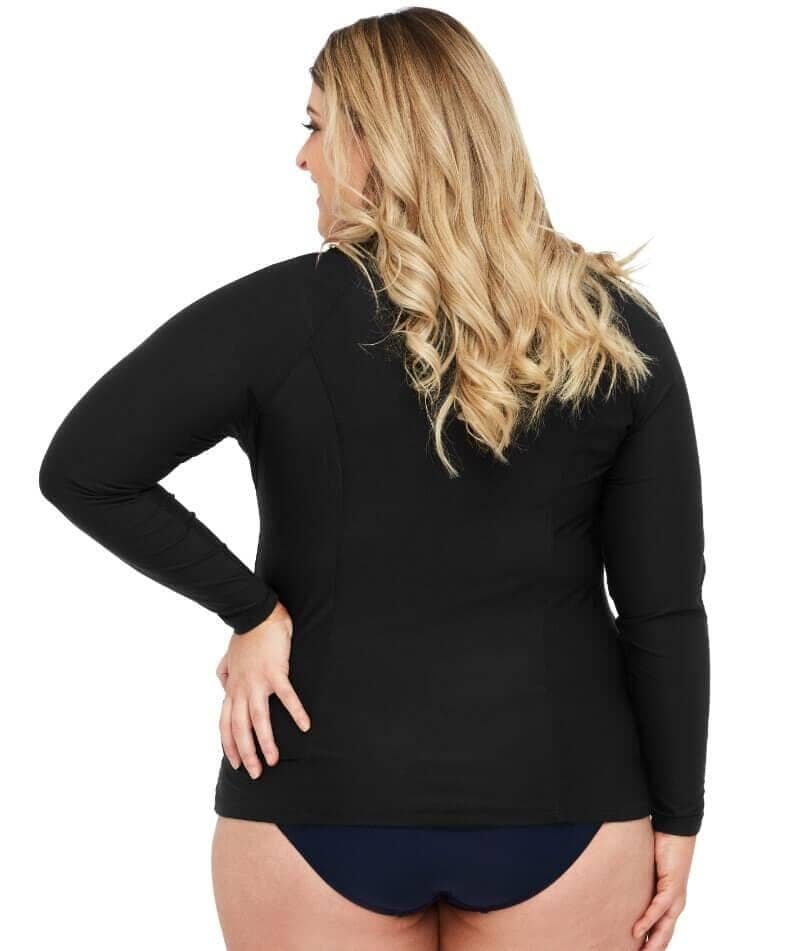 Artesands Hues Long Sleeve Sunsafe Top - Black Swim 